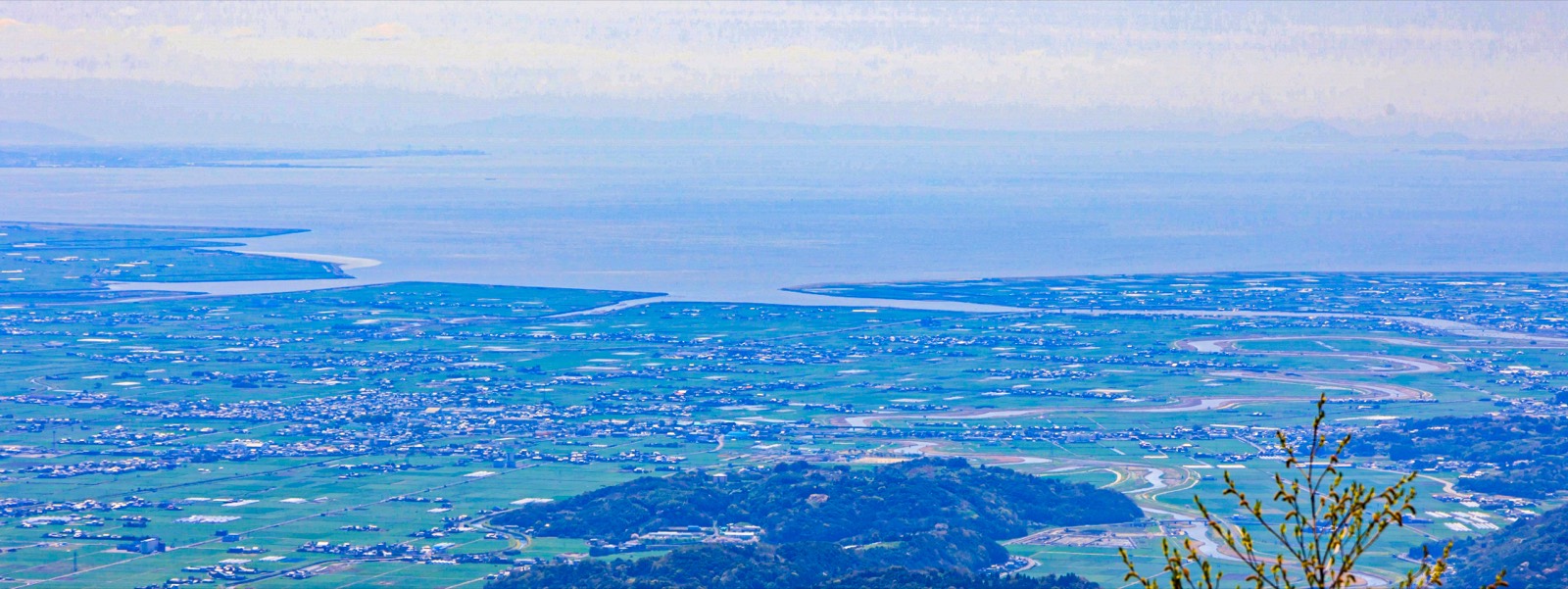 天山から見た佐賀平野